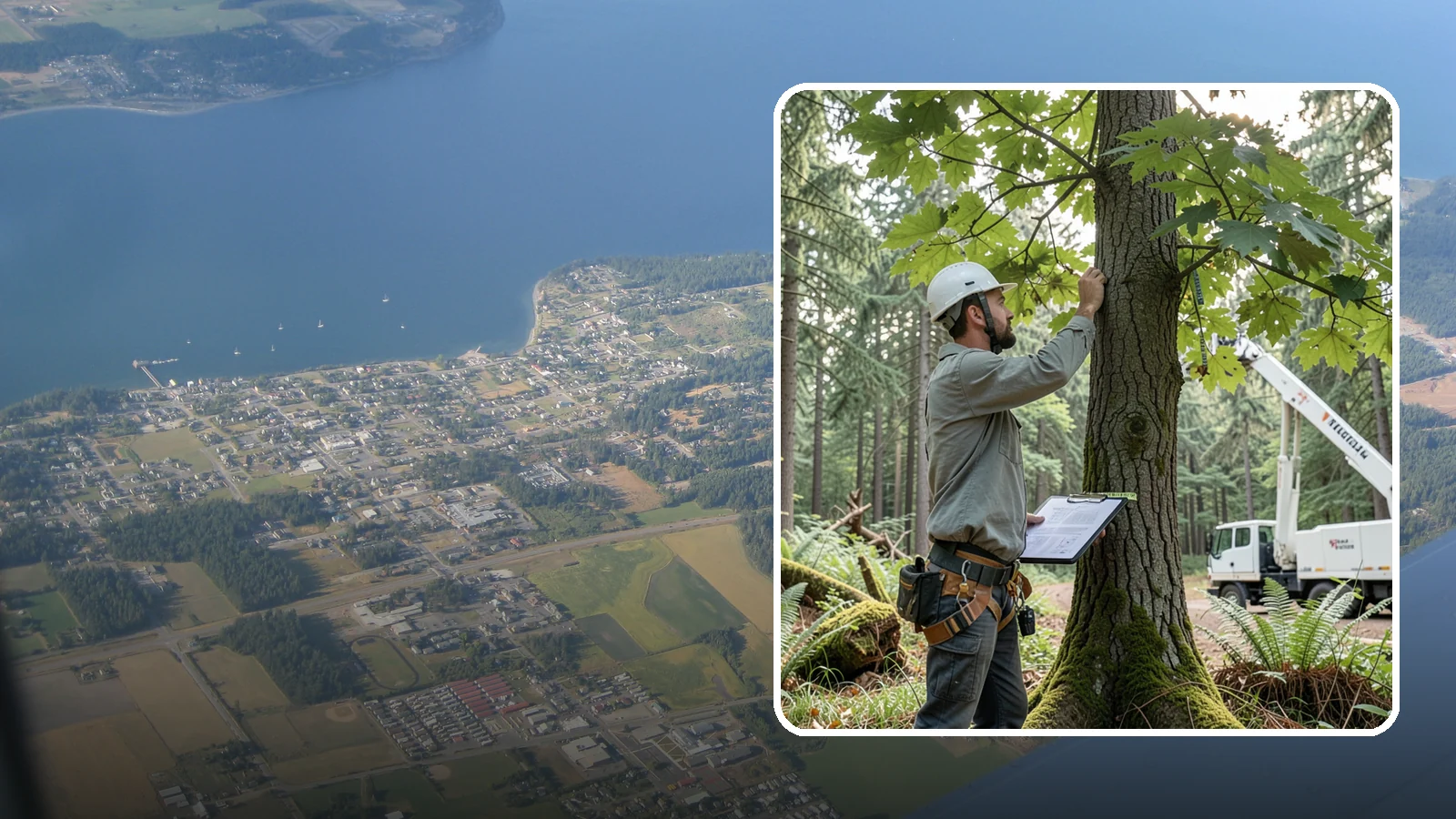 Insurance claim documentation in Coupeville, Island County, WA - The documentation of tree damage for insurance claims.