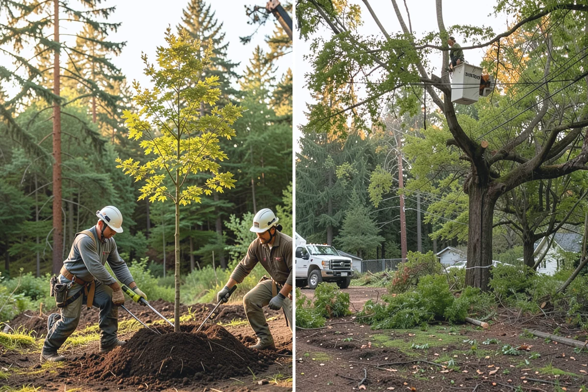 Insurance claim documentation in Coupeville, Island County, WA - Gather site and tree information