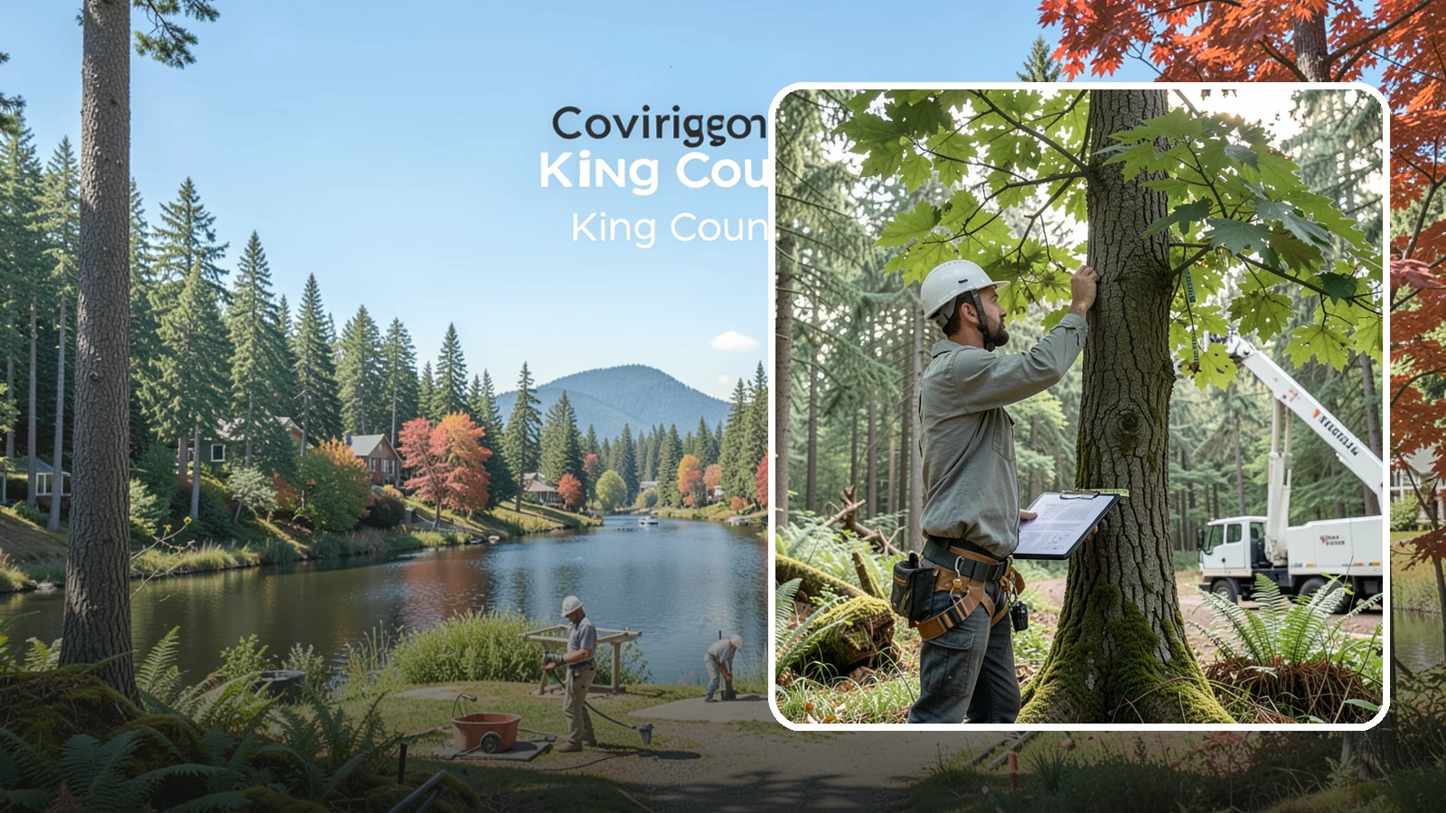 Insurance claim documentation in Covington, King County, WA - The documentation of tree damage for insurance claims.