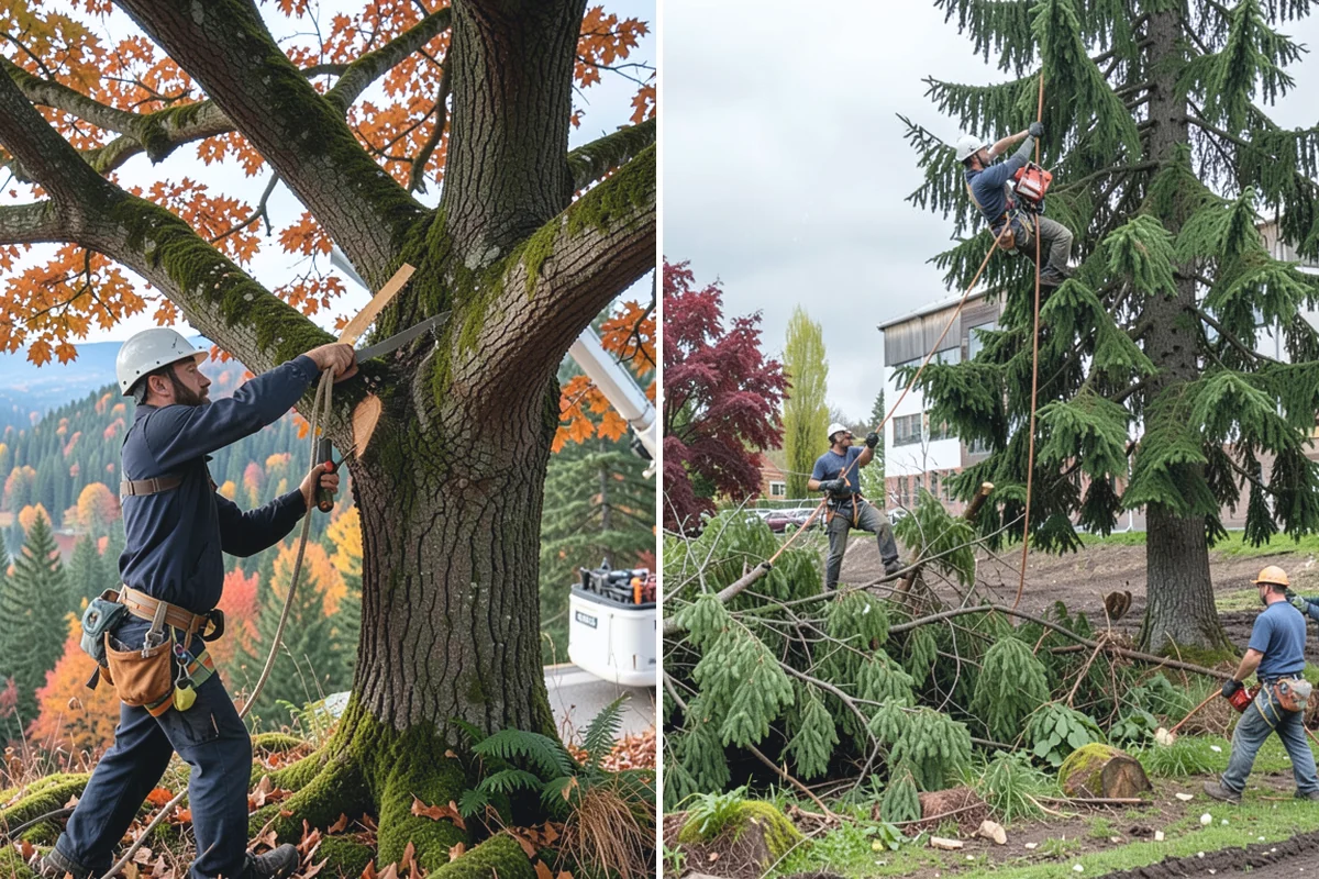 Insurance claim documentation in Darrington, Snohomish County, WA - Gather site and tree information