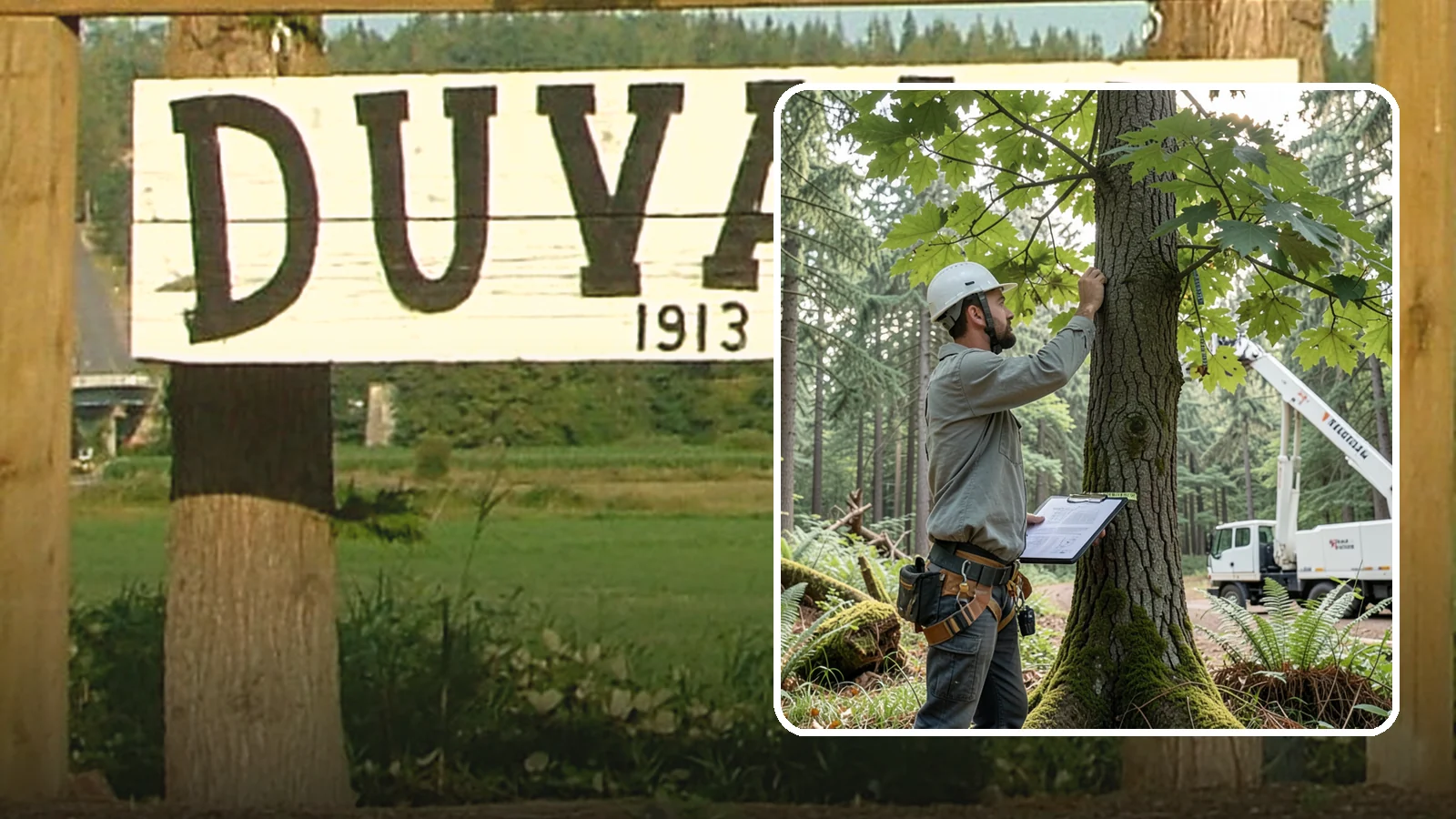 Insurance claim documentation in Duvall, King County, WA - The documentation of tree damage for insurance claims.