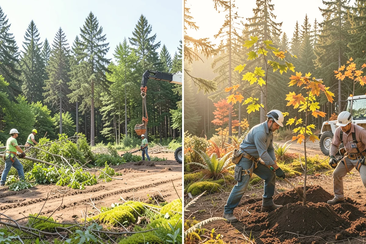Insurance claim documentation in Edgewood, Pierce County, WA - Gather site and tree information