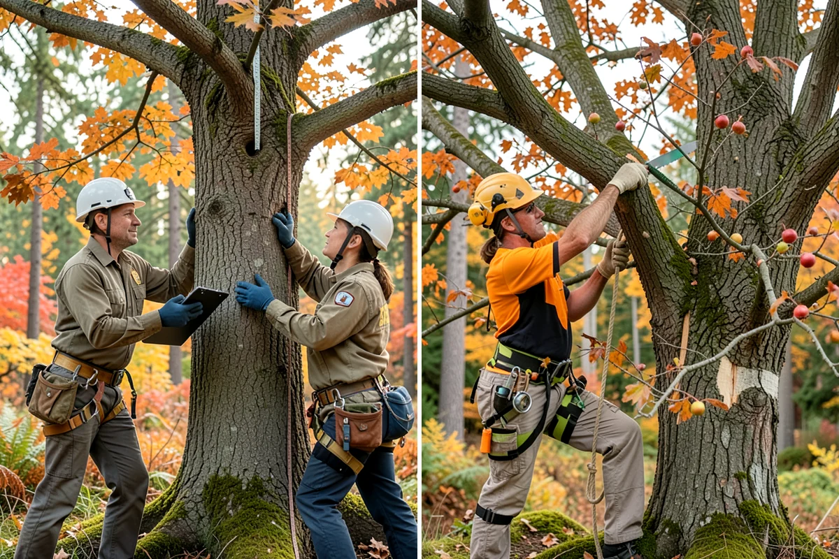 Insurance claim documentation in Enumclaw, King County, WA - Gather site and tree information