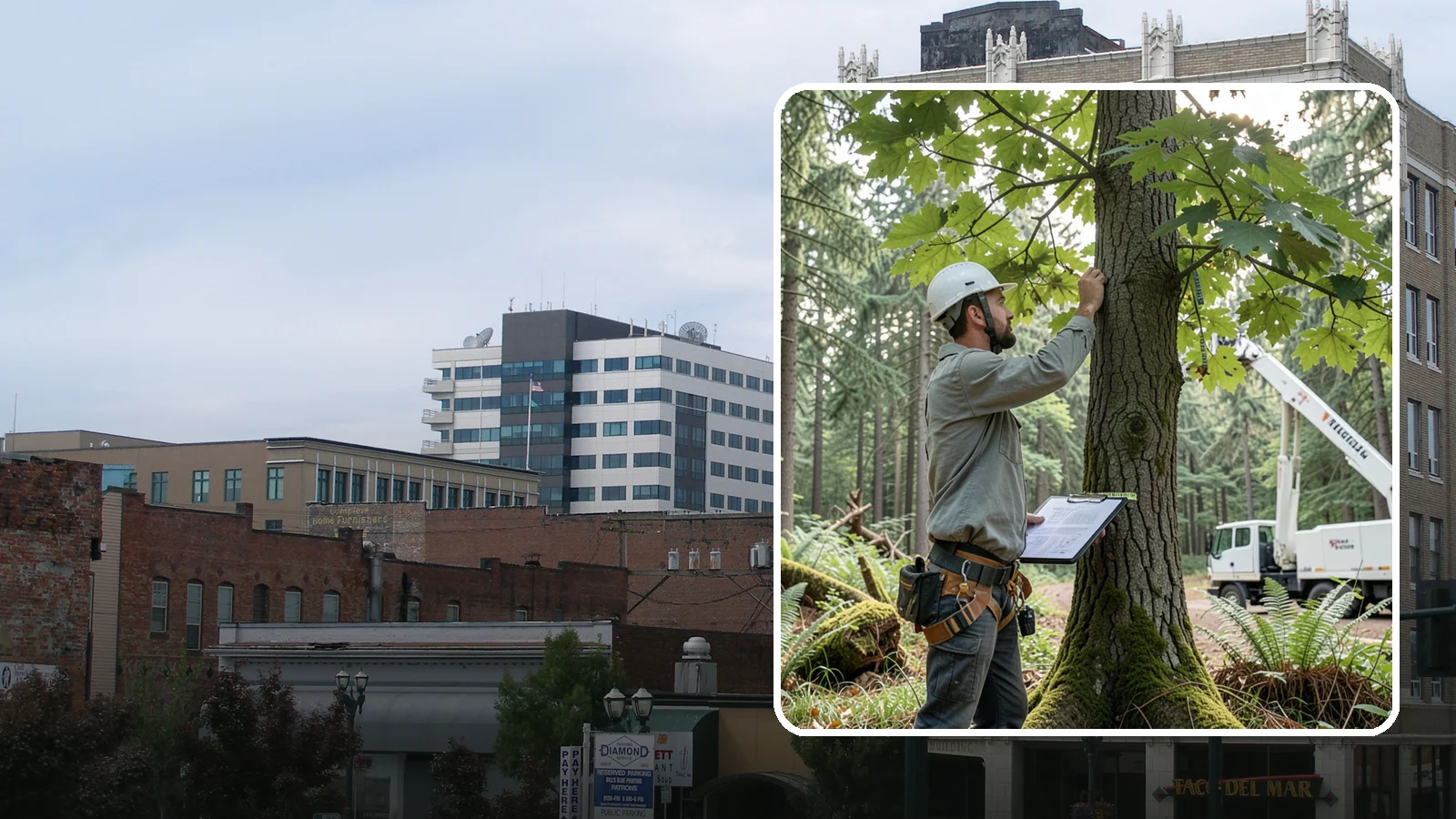 Insurance claim documentation in Everett, Snohomish County, WA - The documentation of tree damage for insurance claims.