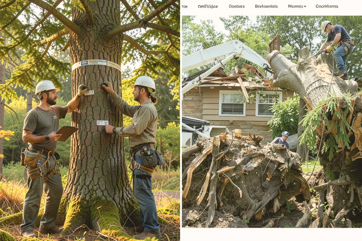 Insurance claim documentation in Fife, Pierce County, WA - Gather site and tree information