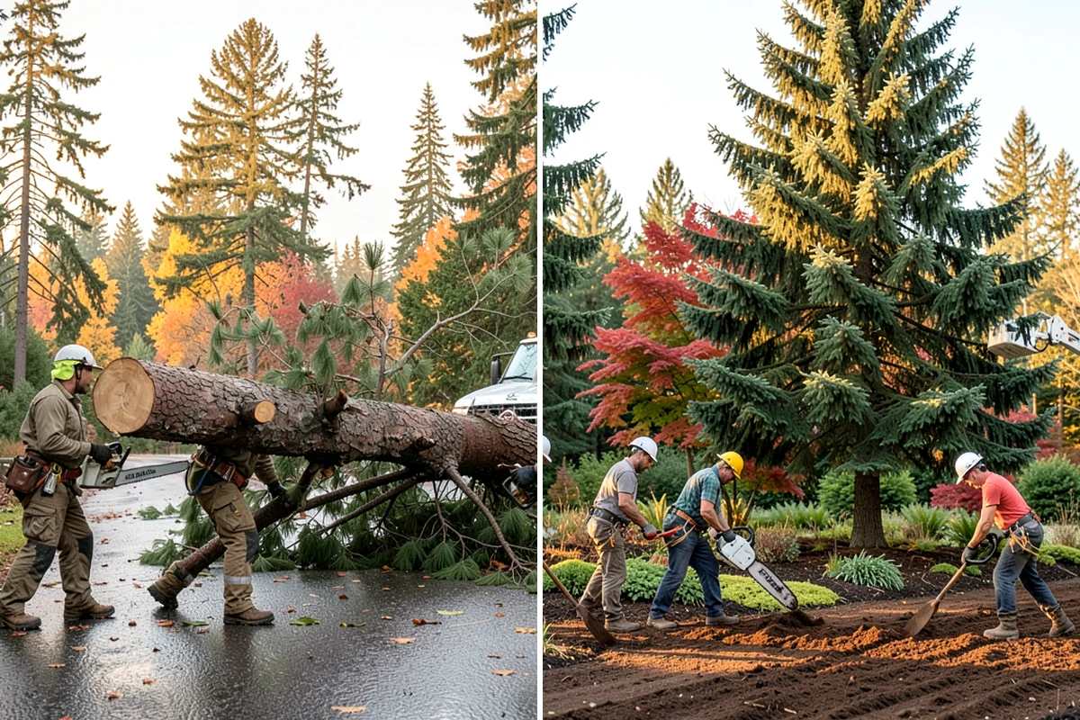 Insurance claim documentation in Gig Harbor, Pierce County, WA - Gather site and tree information
