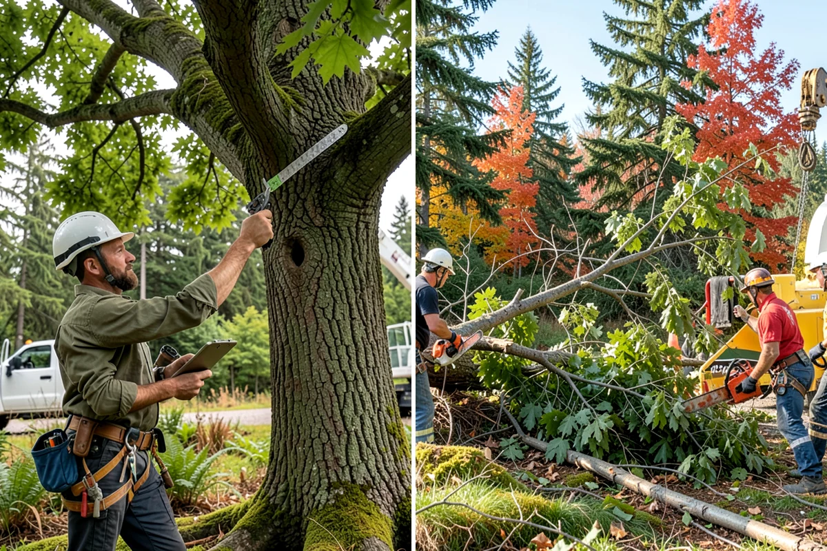 Insurance claim documentation in Kenmore, King County, WA - Gather site and tree information