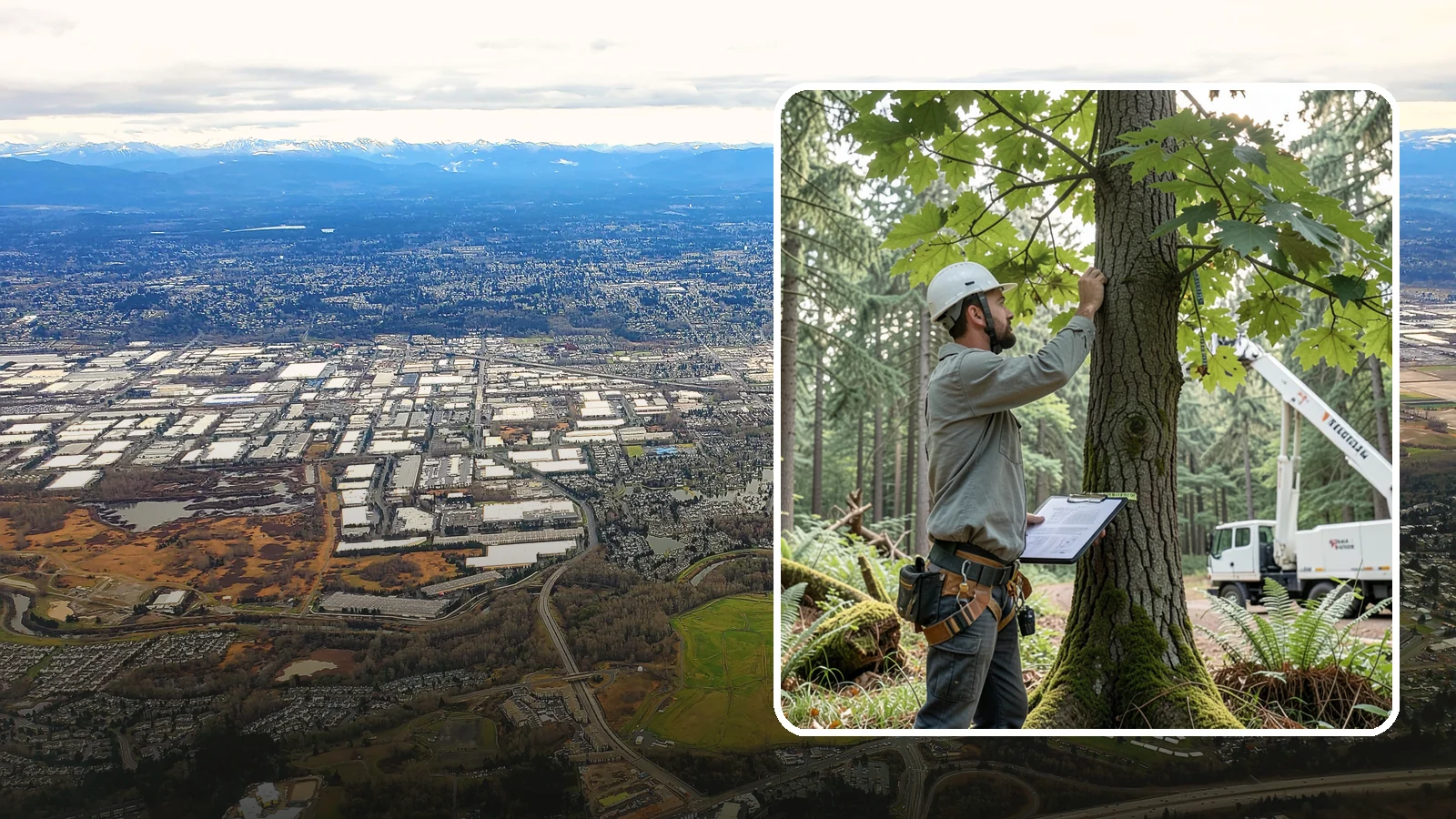 Insurance claim documentation in Kent, King County, WA - The documentation of tree damage for insurance claims.