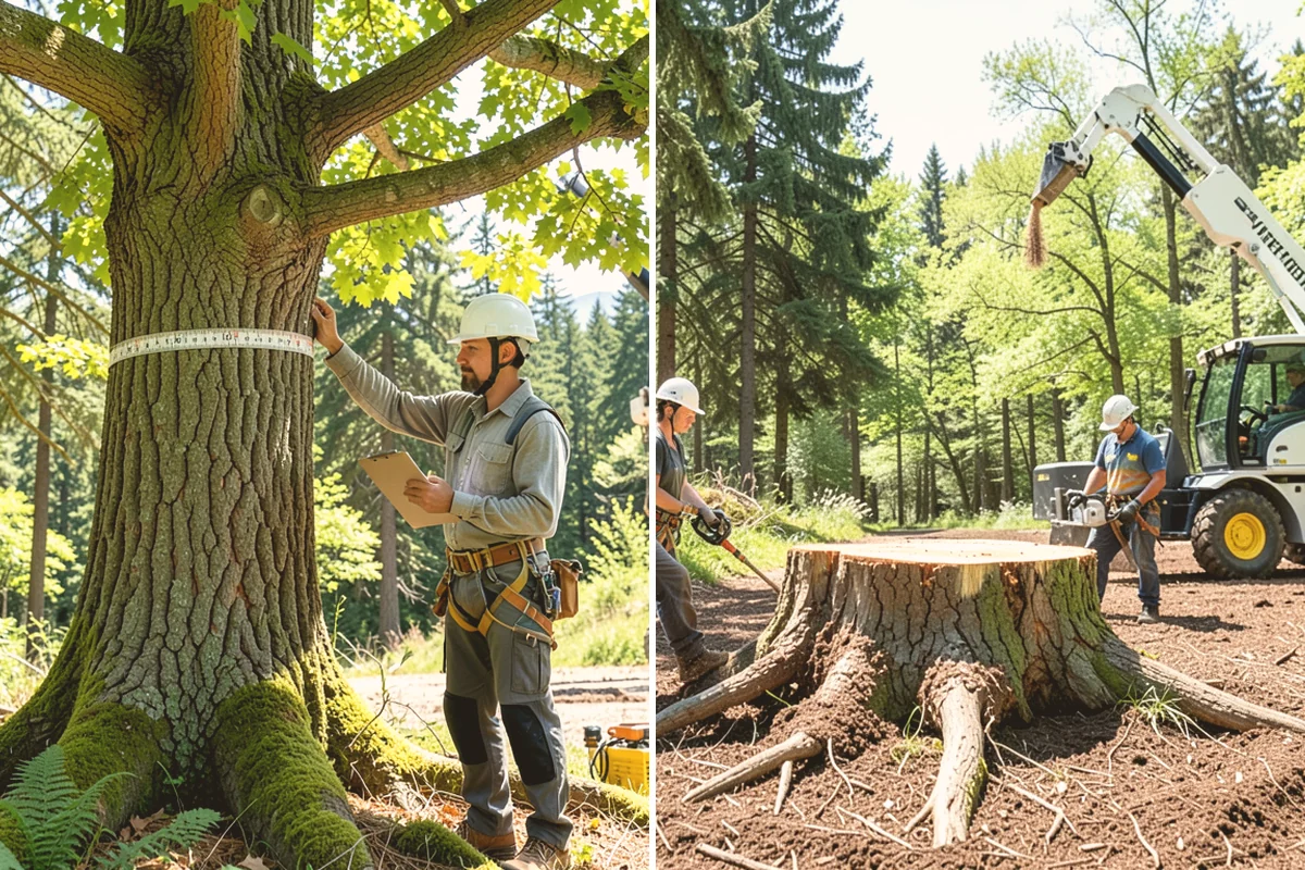 Insurance claim documentation in Kent, King County, WA - Gather site and tree information