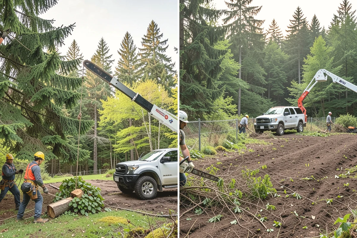 Insurance claim documentation in La Conner, Skagit County, WA - Gather site and tree information