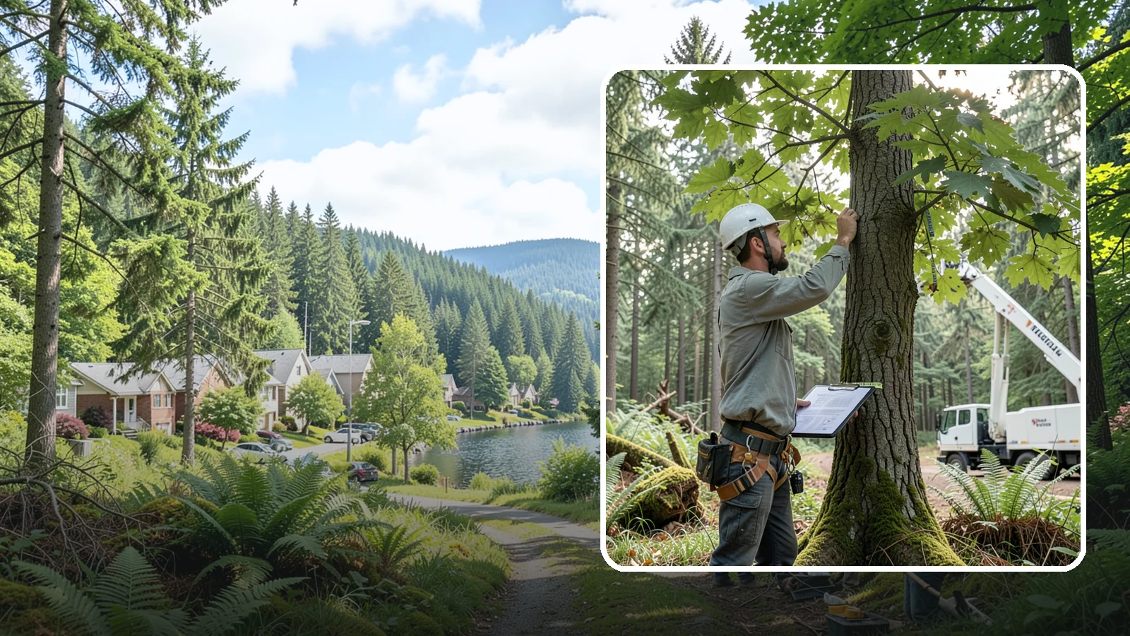Insurance claim documentation in Lake Forest Park, King County, WA - The documentation of tree damage for insurance claims.