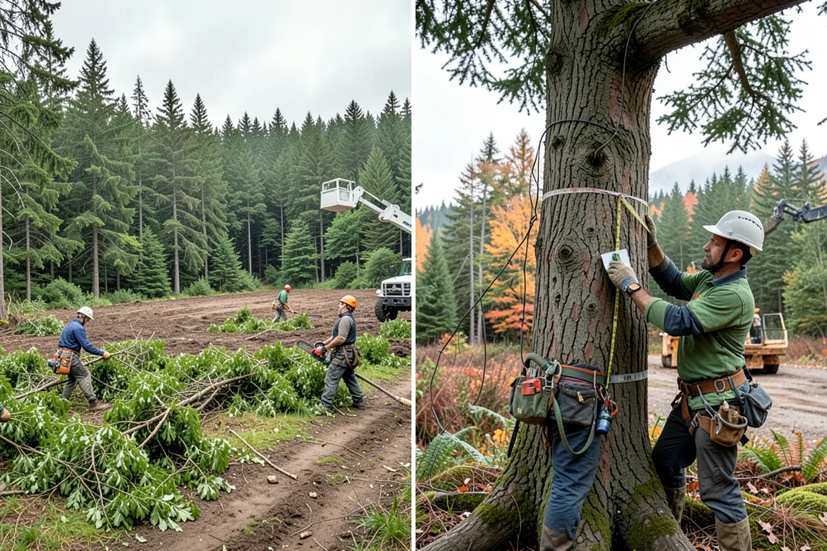Insurance claim documentation in Lake Forest Park, King County, WA - Gather site and tree information