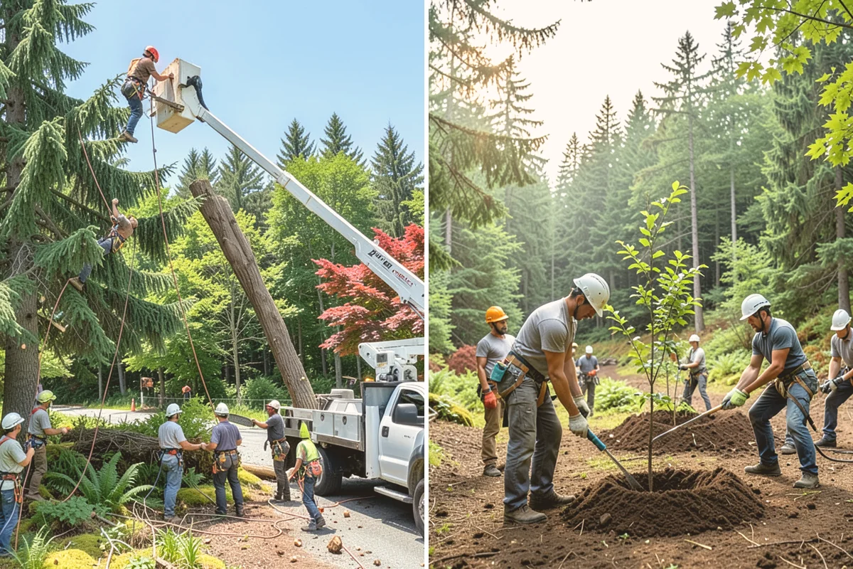 Insurance claim documentation in Lynnwood, Snohomish County, WA - Gather site and tree information