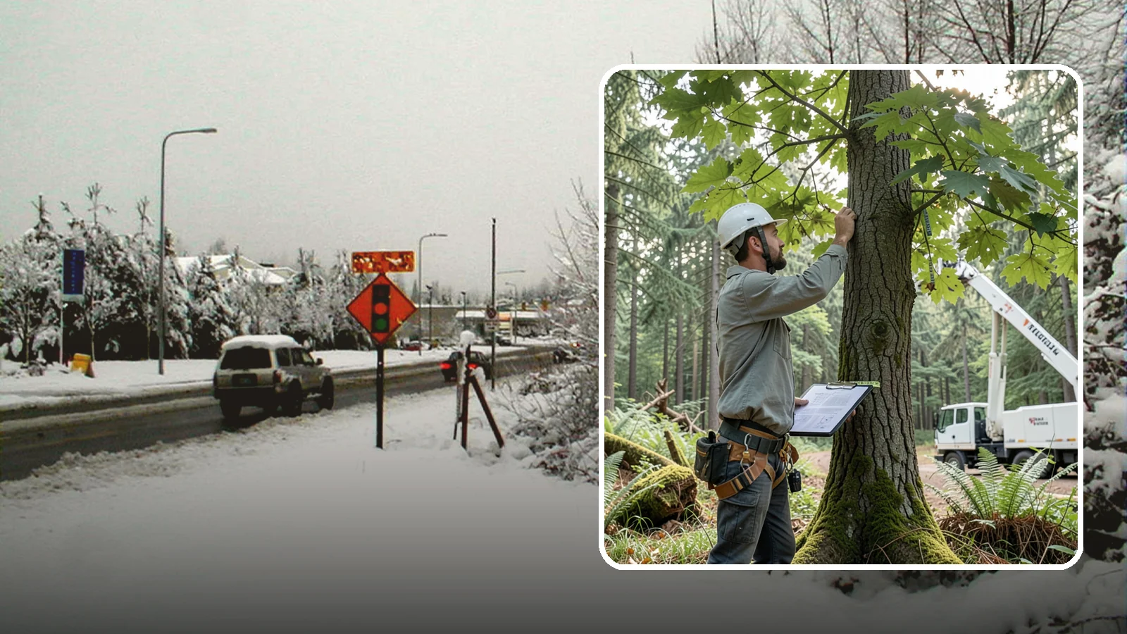 Insurance claim documentation in Newcastle, King County, WA - The documentation of tree damage for insurance claims.