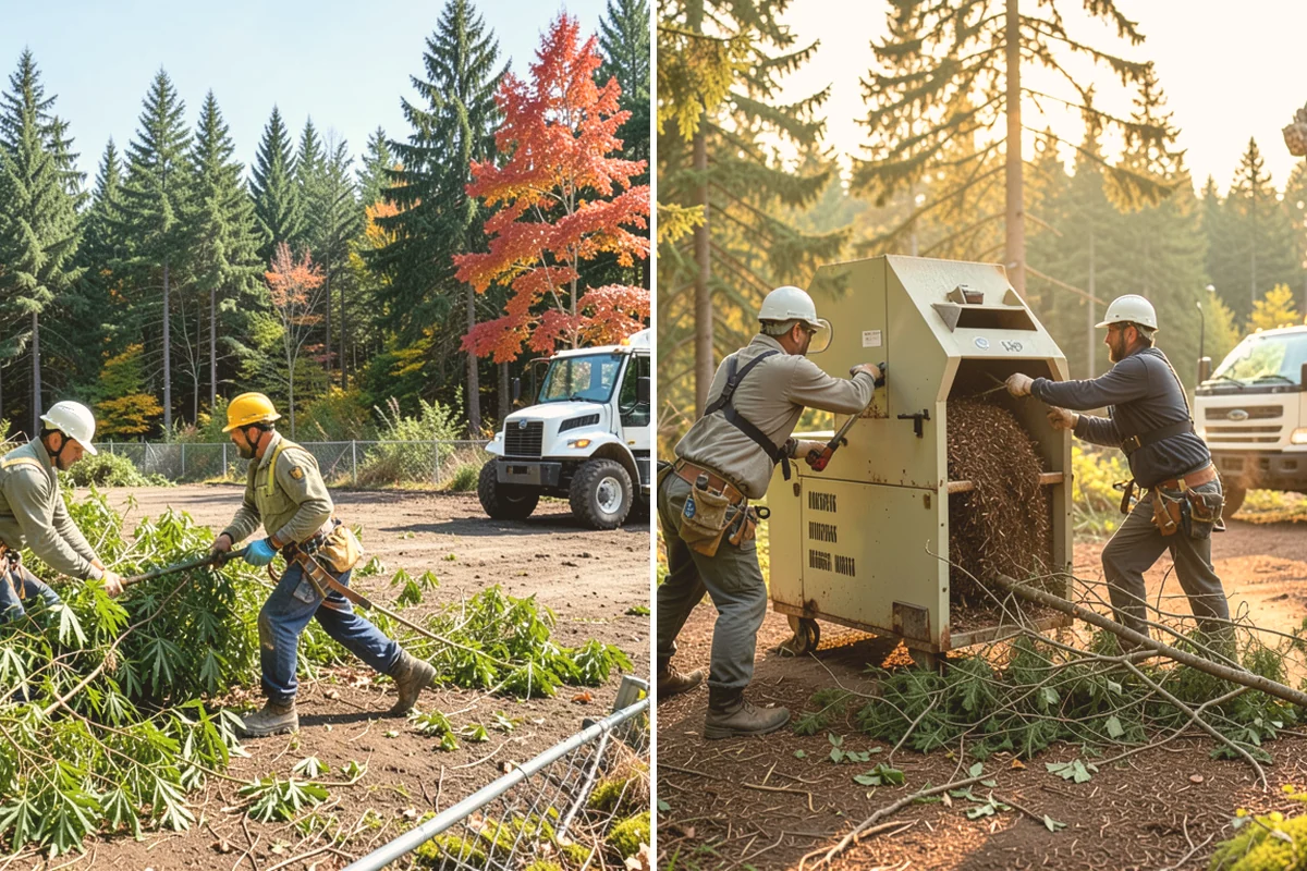 Insurance claim documentation in Newcastle, King County, WA - Gather site and tree information