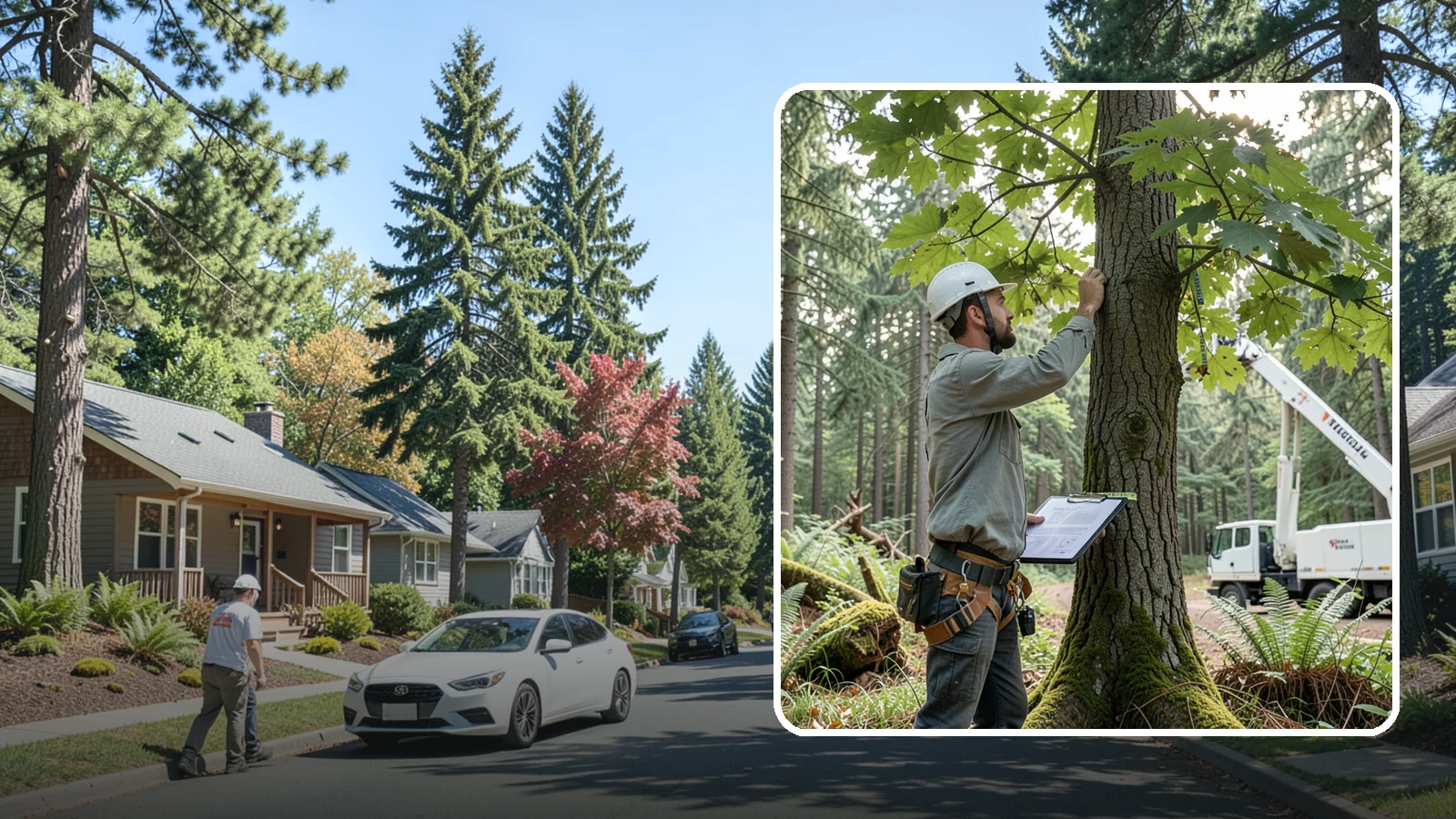Insurance claim documentation in Orting, Pierce County, WA - The documentation of tree damage for insurance claims.