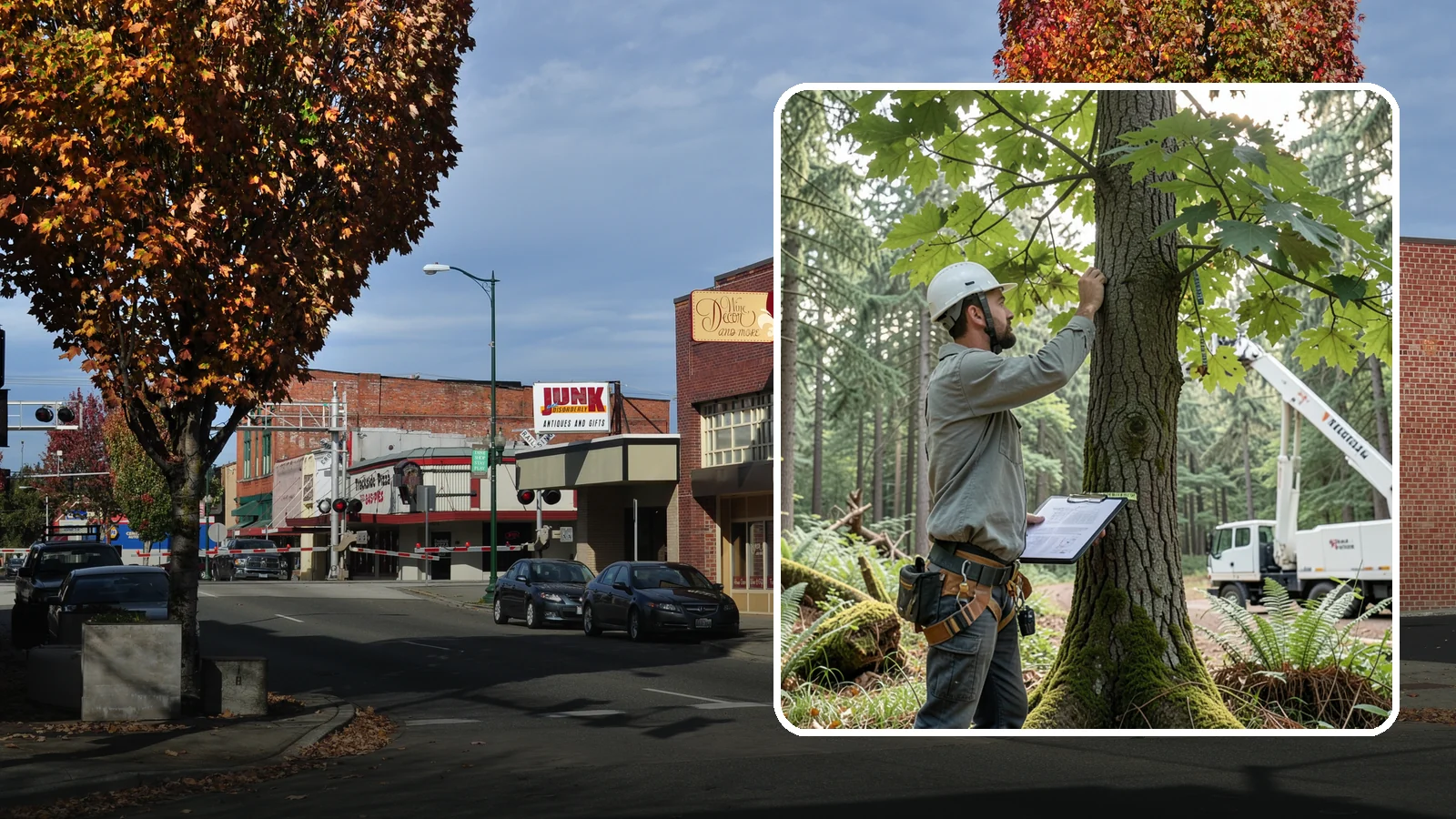 Insurance claim documentation in Puyallup, Pierce County, WA - The documentation of tree damage for insurance claims.