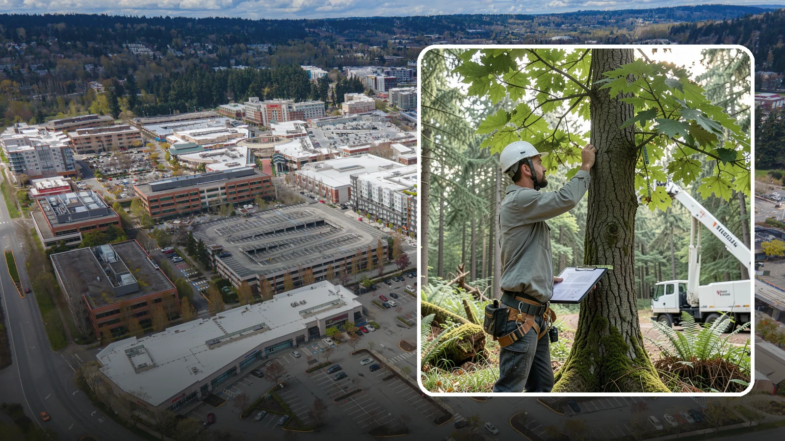 Insurance claim documentation in Redmond, King County, WA - The documentation of tree damage for insurance claims.