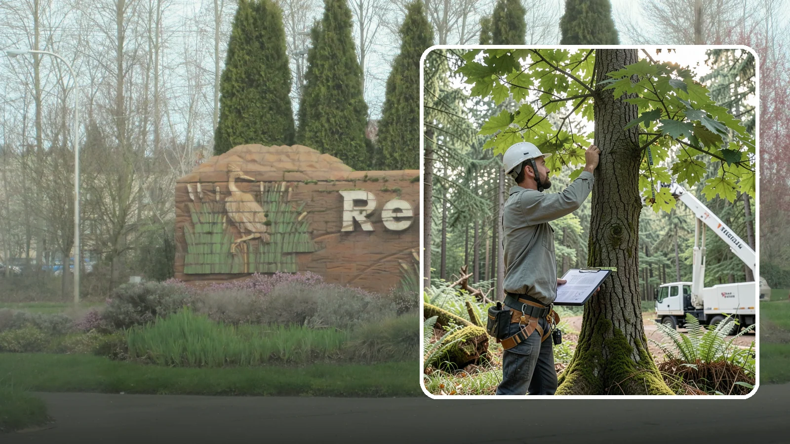Insurance claim documentation in Renton, King County, WA - The documentation of tree damage for insurance claims.