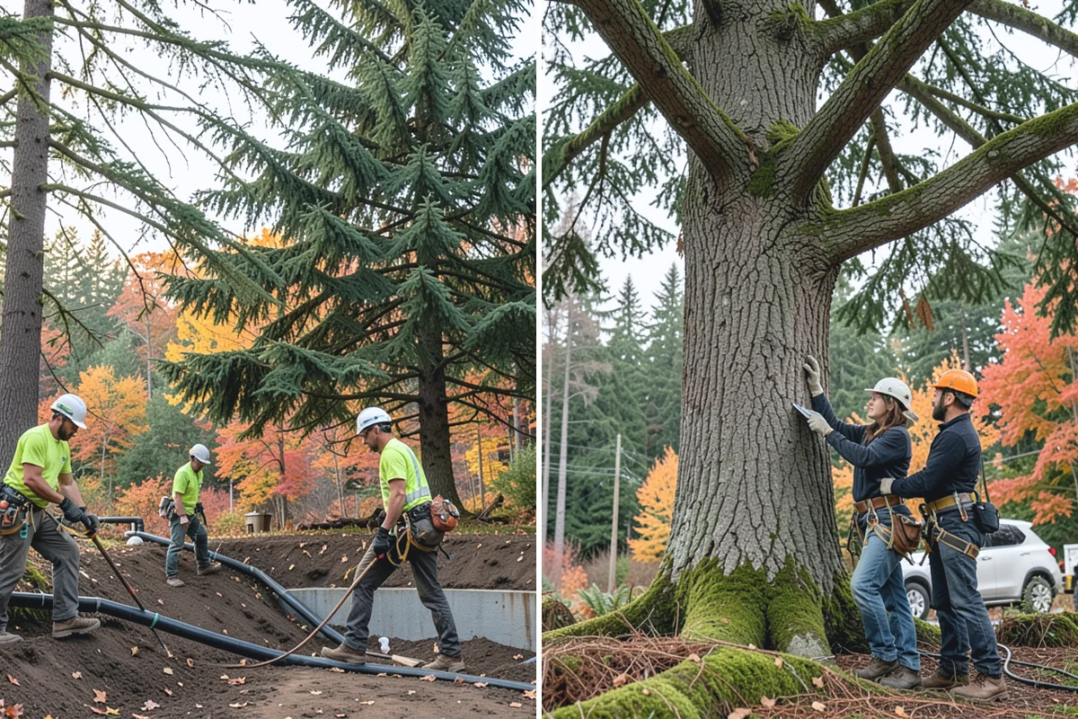 Insurance claim documentation in Renton, King County, WA - Gather site and tree information