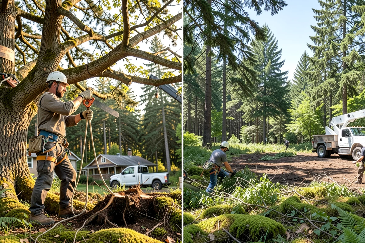 Insurance claim documentation in SeaTac, King County, WA - Gather site and tree information