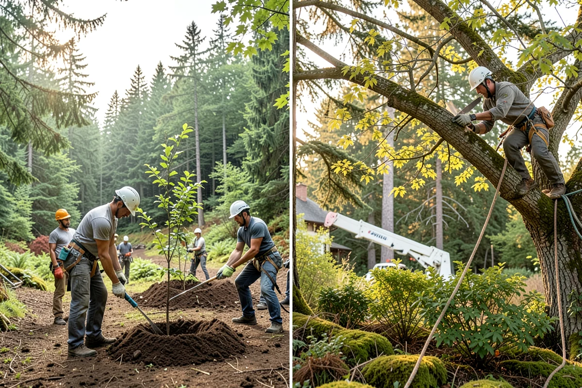 Insurance claim documentation in Snoqualmie, King County, WA - Gather site and tree information