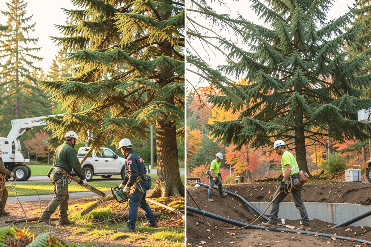 Insurance claim documentation in Stanwood, Snohomish County, WA - Gather site and tree information