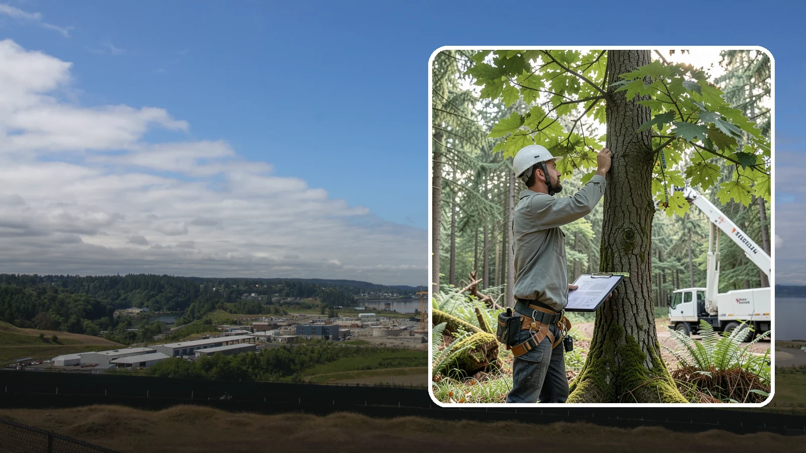 Insurance claim documentation in University Place, Pierce County, WA - The documentation of tree damage for insurance claims.