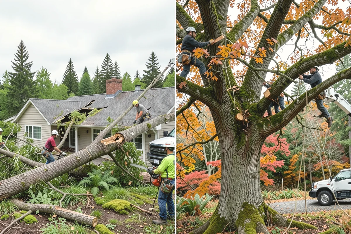 Insurance claim documentation in Yarrow Point, King County, WA - Gather site and tree information