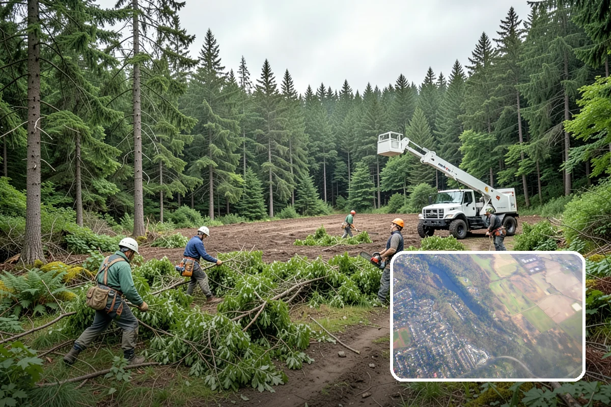 Invasive vegetation removal in Algona, King County, WA - Improves access and usability of a site