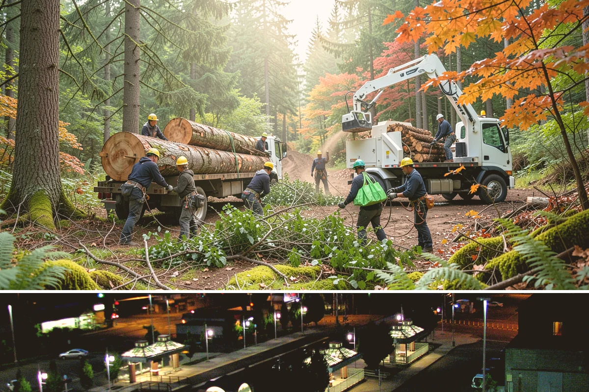 Invasive vegetation removal in Auburn, King County, WA - Work can generally proceed year-round in Puget Sound weather but may be delayed during heavy rain on wet or steep sites.