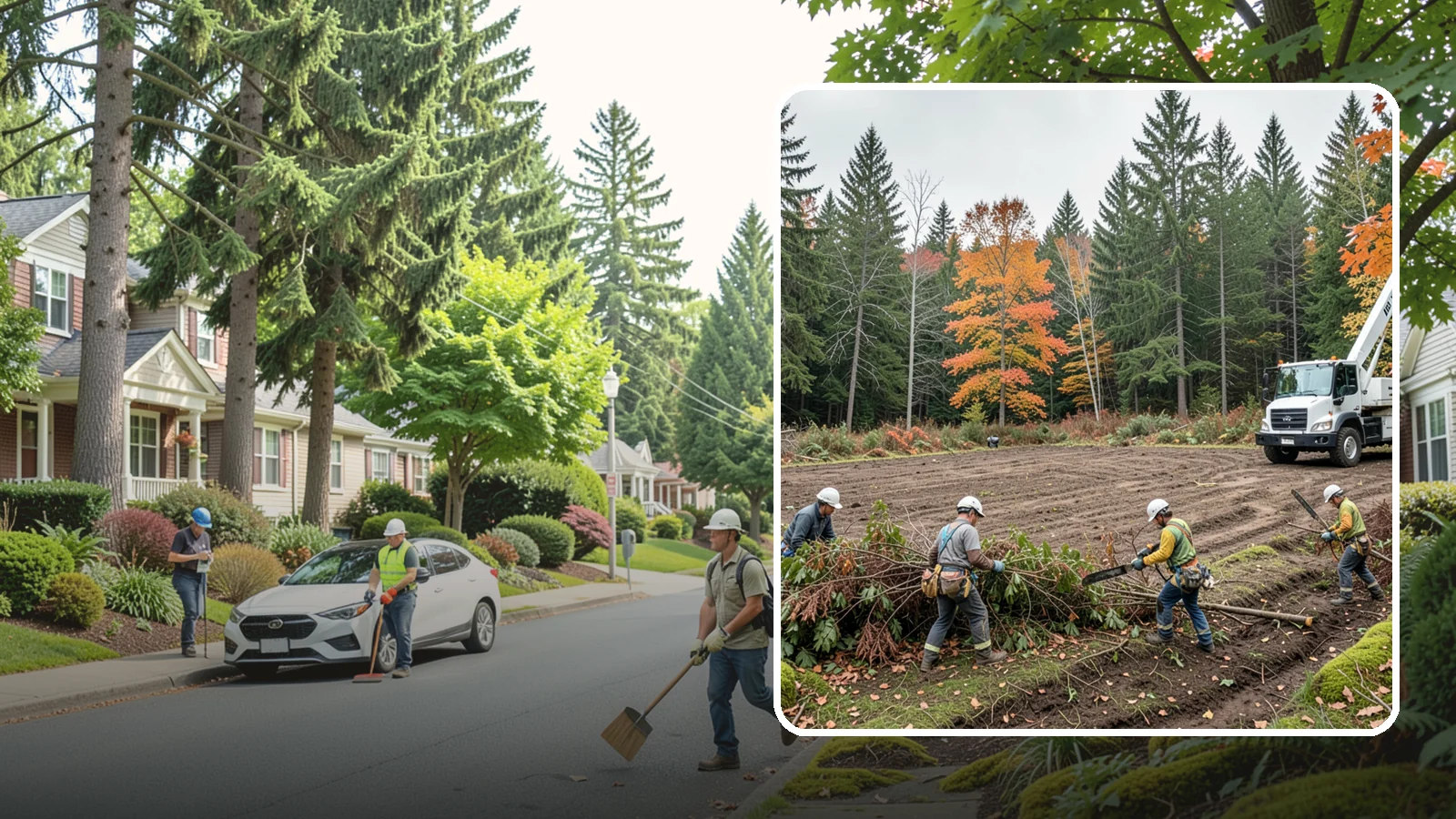 Invasive vegetation removal in Beaux Arts Village, King County, WA - The removal of invasive plant species.