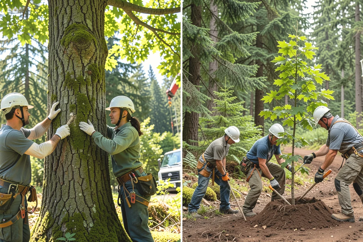 Invasive vegetation removal in Black Diamond, King County, WA - Assess the site and mark features to protect