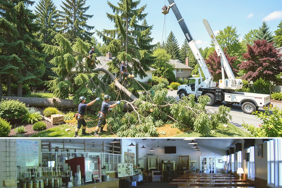 Invasive vegetation removal in Black Diamond, King County, WA - Work can generally proceed year-round in Puget Sound weather but may be delayed during heavy rain on wet or steep sites.
