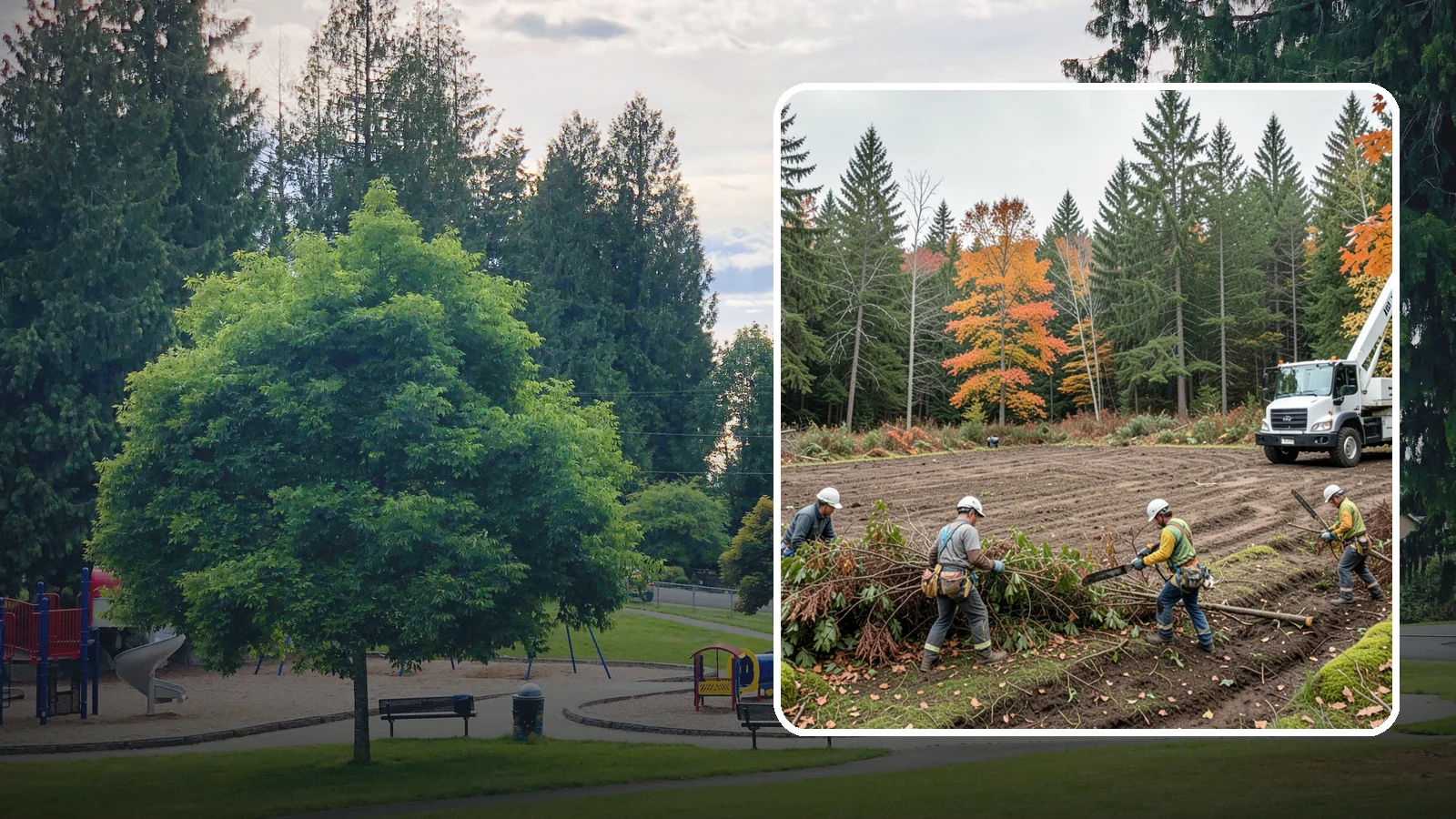 Invasive vegetation removal in Bonney Lake, Pierce County, WA - The removal of invasive plant species.