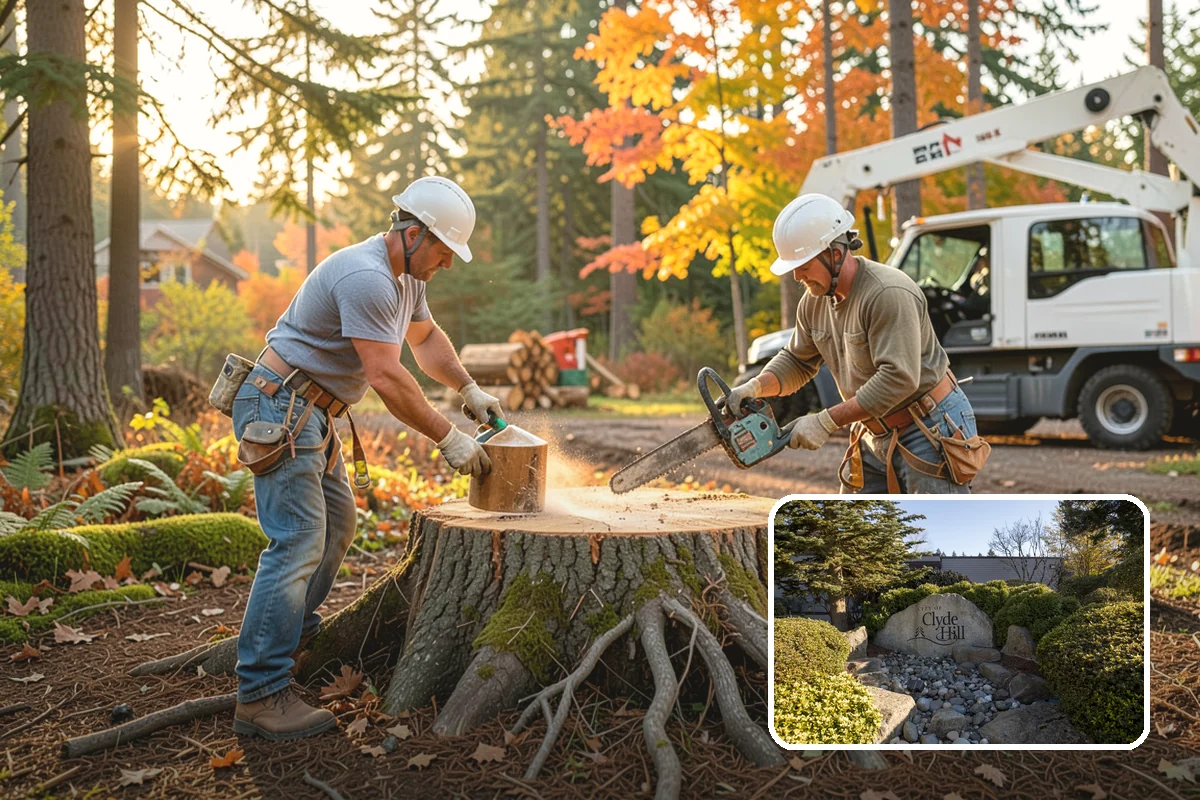 Invasive vegetation removal in Clyde Hill, King County, WA - Improves access and usability of a site