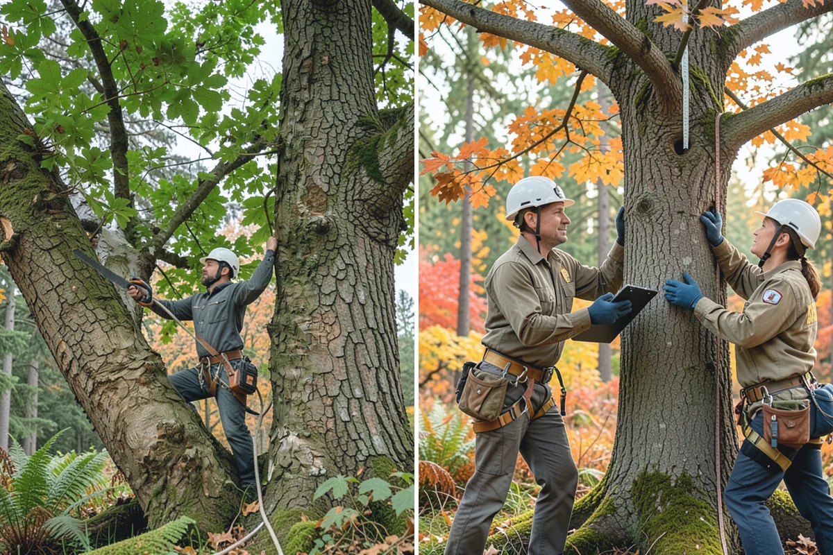 Invasive vegetation removal in Des Moines, King County, WA - Assess the site and mark features to protect