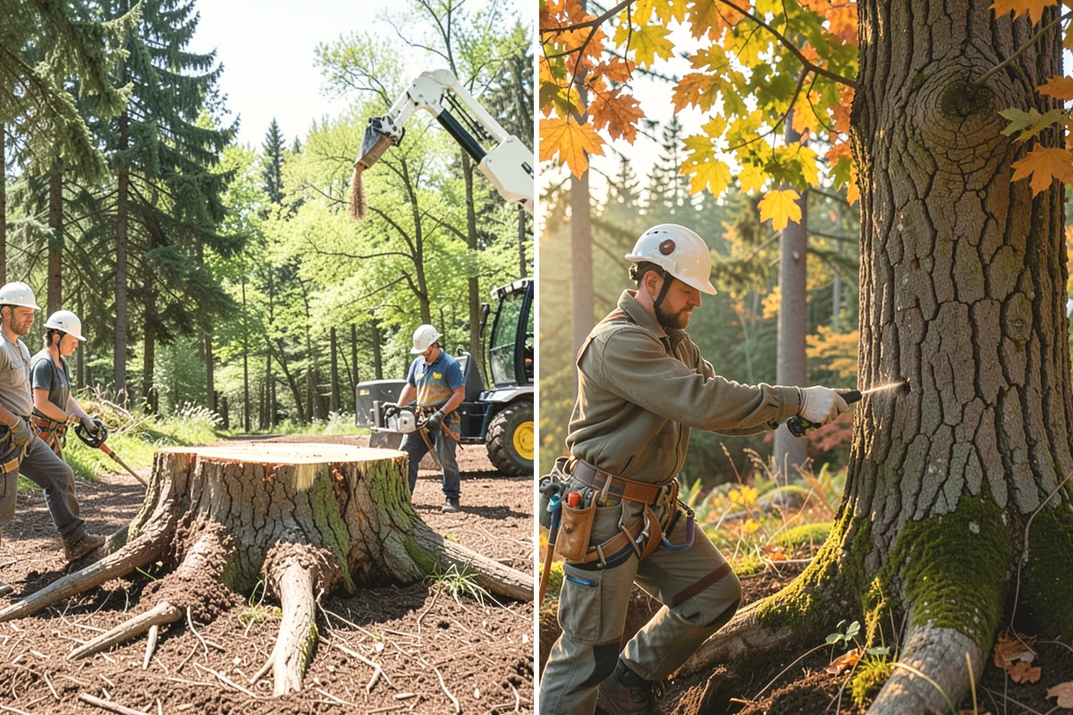 Invasive vegetation removal in Edgewood, Pierce County, WA - Assess the site and mark features to protect