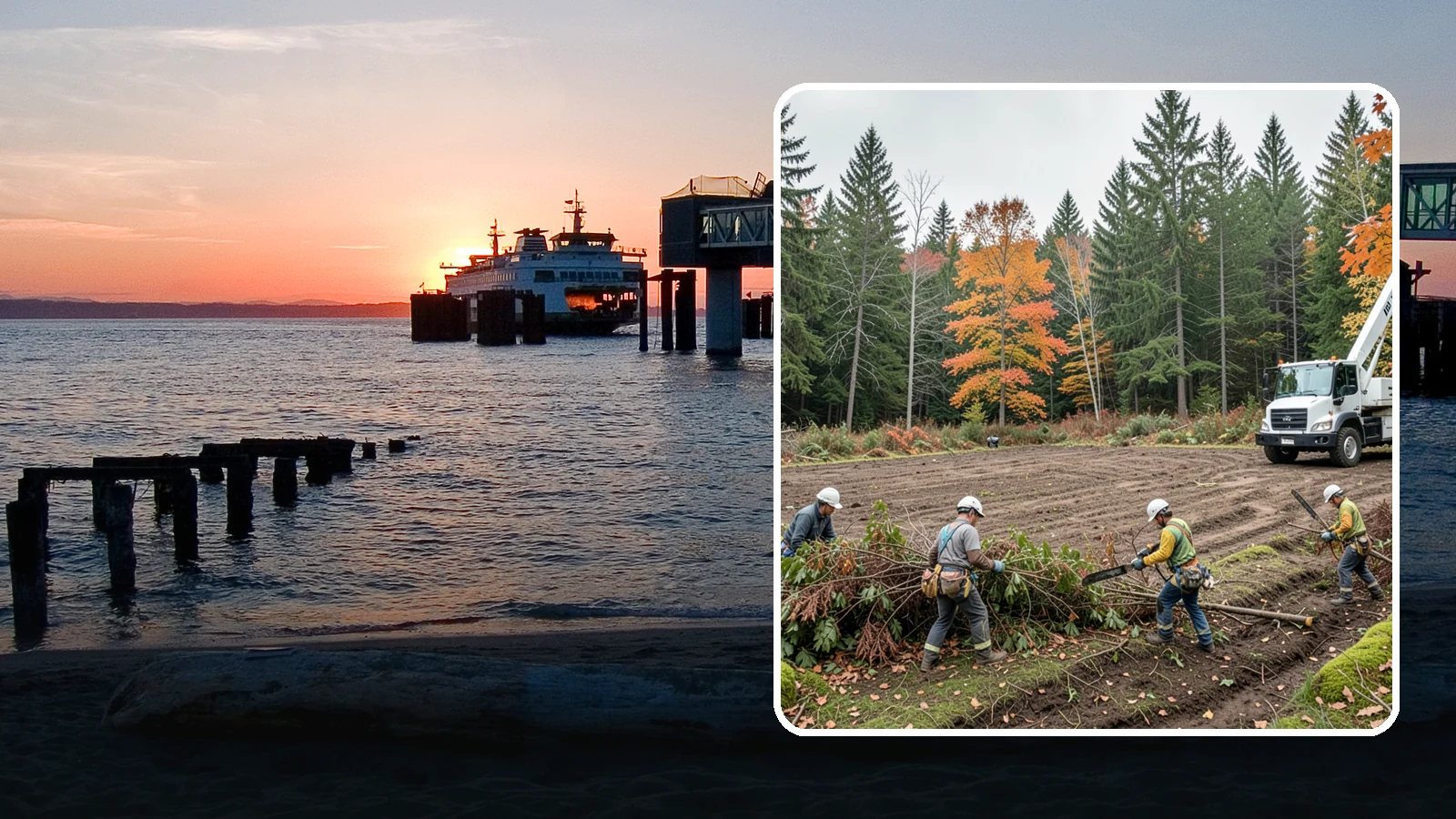 Invasive vegetation removal in Edmonds, Snohomish County, WA - The removal of invasive plant species.