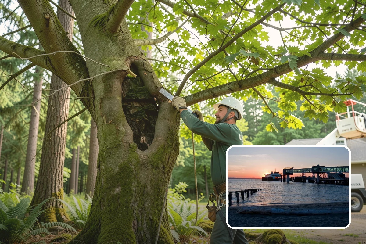 Invasive vegetation removal in Edmonds, Snohomish County, WA - Improves access and usability of a site
