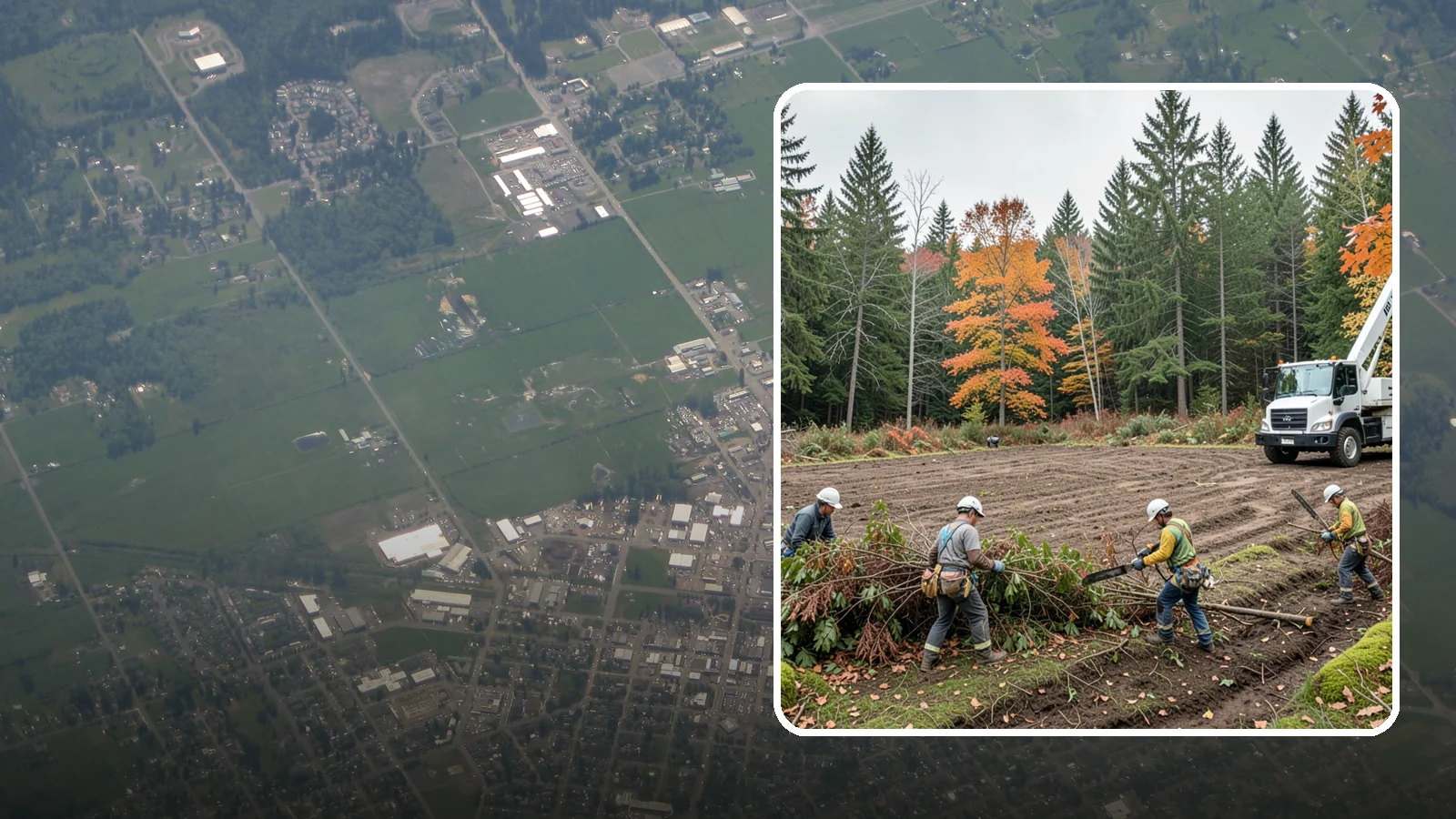 Invasive vegetation removal in Enumclaw, King County, WA - The removal of invasive plant species.