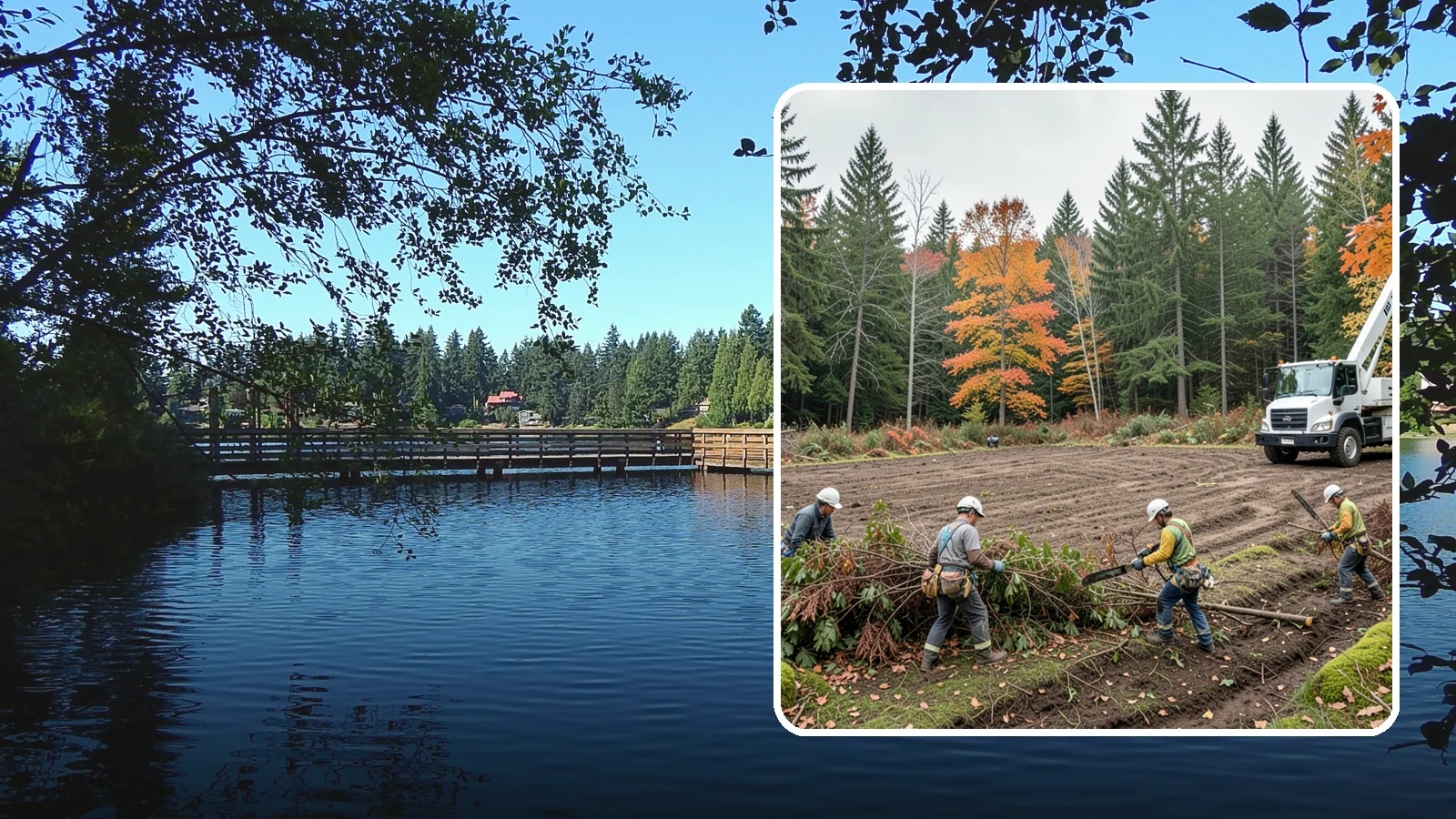 Invasive vegetation removal in Federal Way, King County, WA - The removal of invasive plant species.