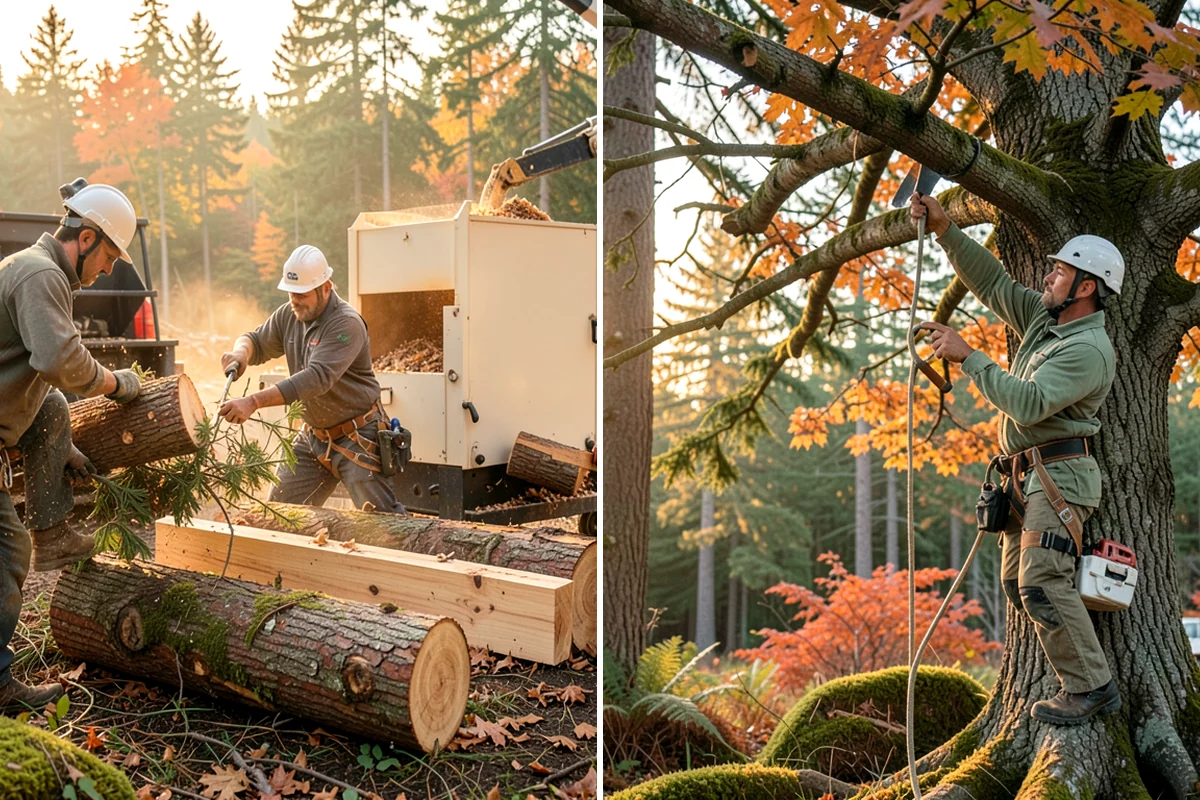 Invasive vegetation removal in Federal Way, King County, WA - Assess the site and mark features to protect