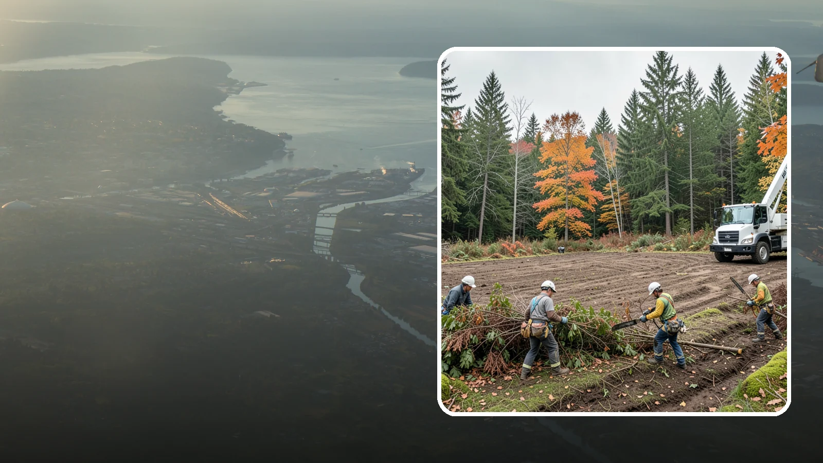 Invasive vegetation removal in Fife, Pierce County, WA - The removal of invasive plant species.
