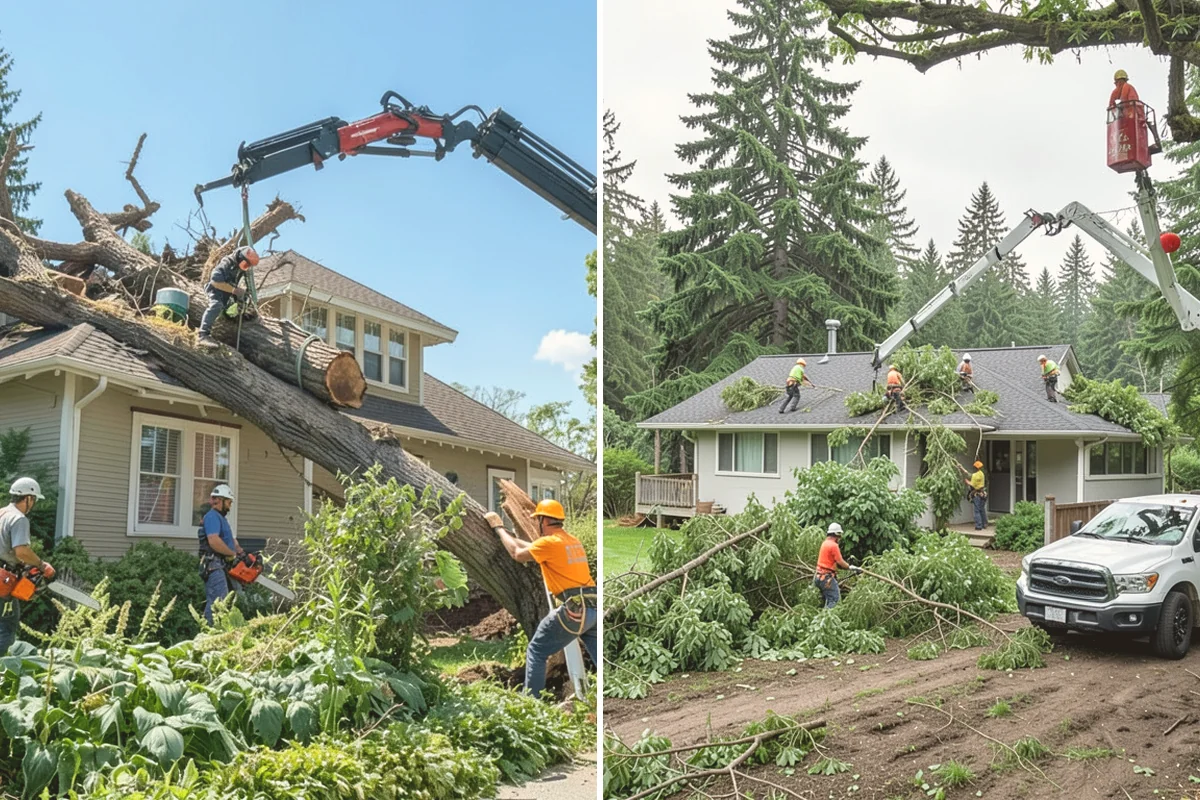 Invasive vegetation removal in Fife, Pierce County, WA - Assess the site and mark features to protect