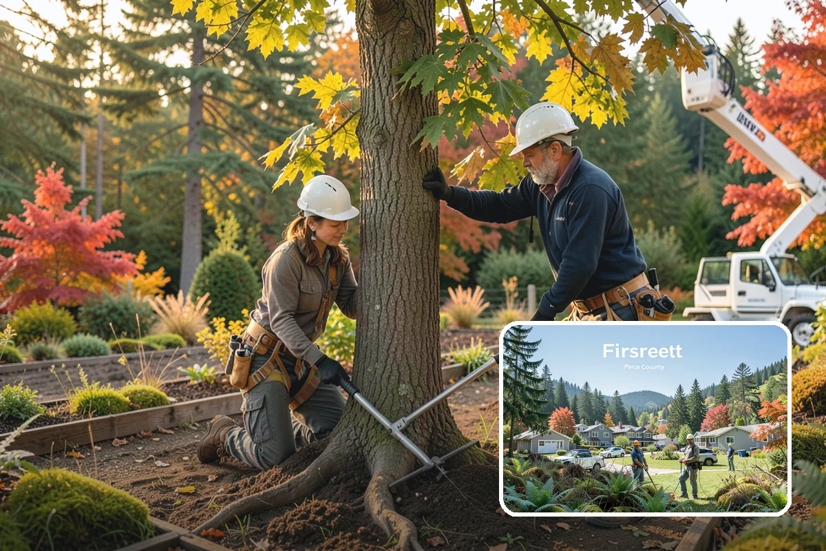 Invasive vegetation removal in Fircrest, Pierce County, WA - Improves access and usability of a site