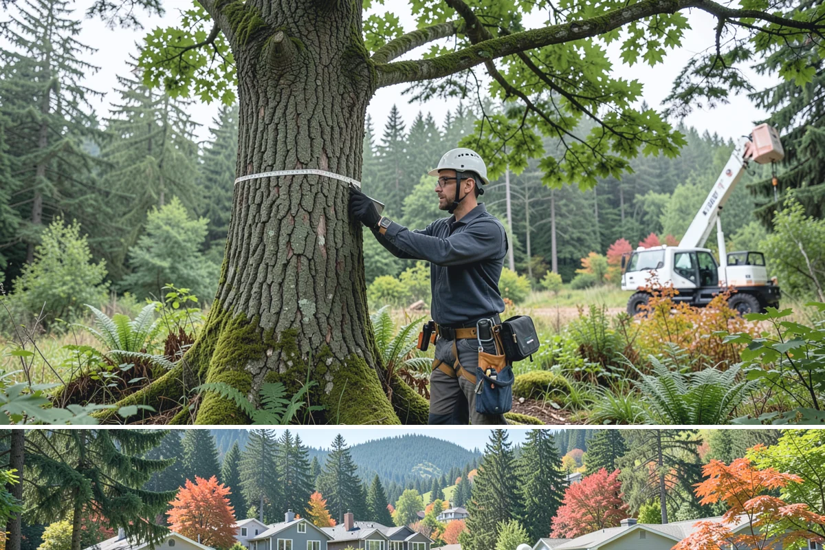Invasive vegetation removal in Fircrest, Pierce County, WA - Work can generally proceed year-round in Puget Sound weather but may be delayed during heavy rain on wet or steep sites.