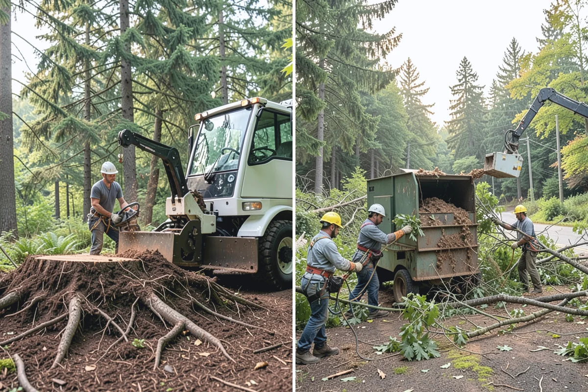 Invasive vegetation removal in Gold Bar, Snohomish County, WA - Assess the site and mark features to protect