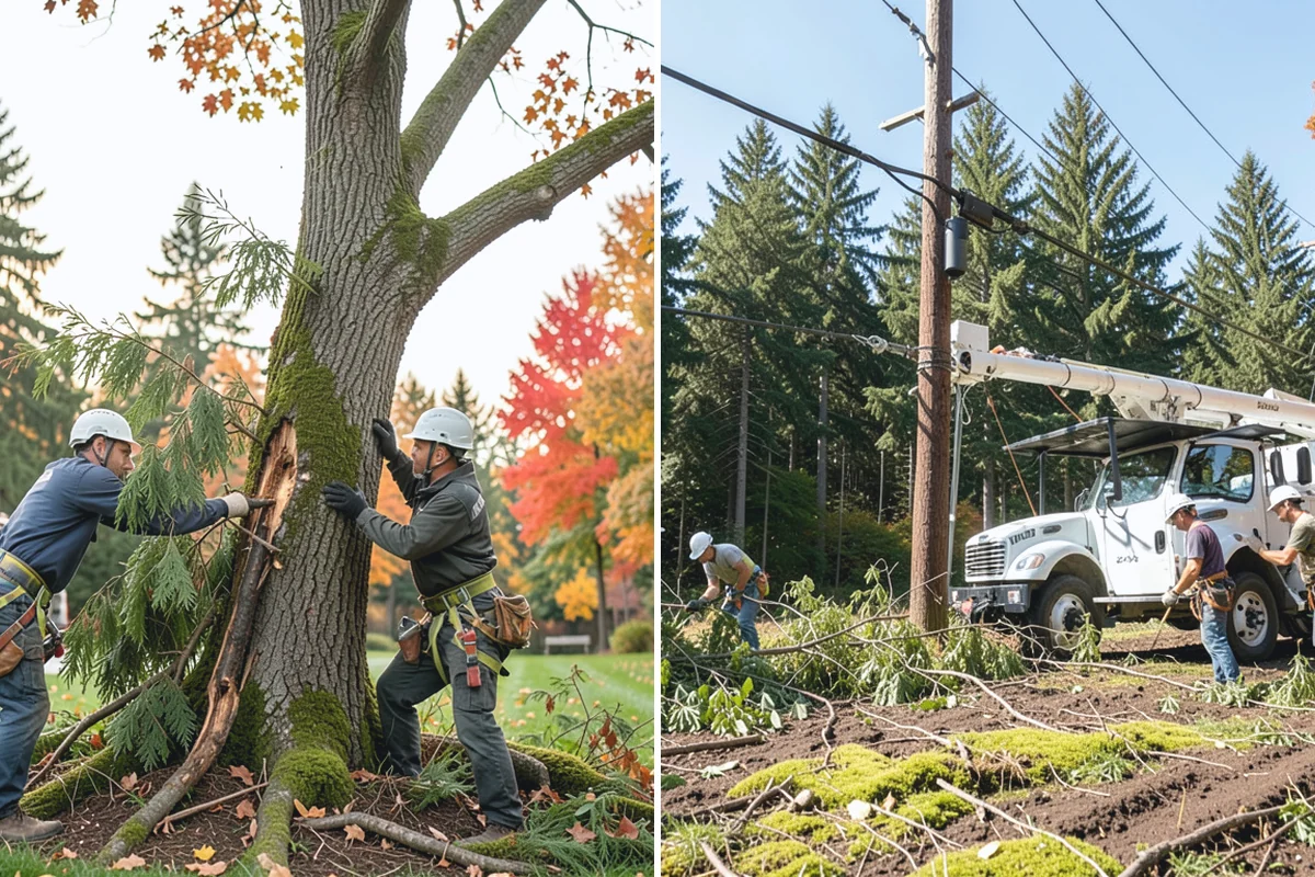 Invasive vegetation removal in Hamilton, Skagit County, WA - Assess the site and mark features to protect