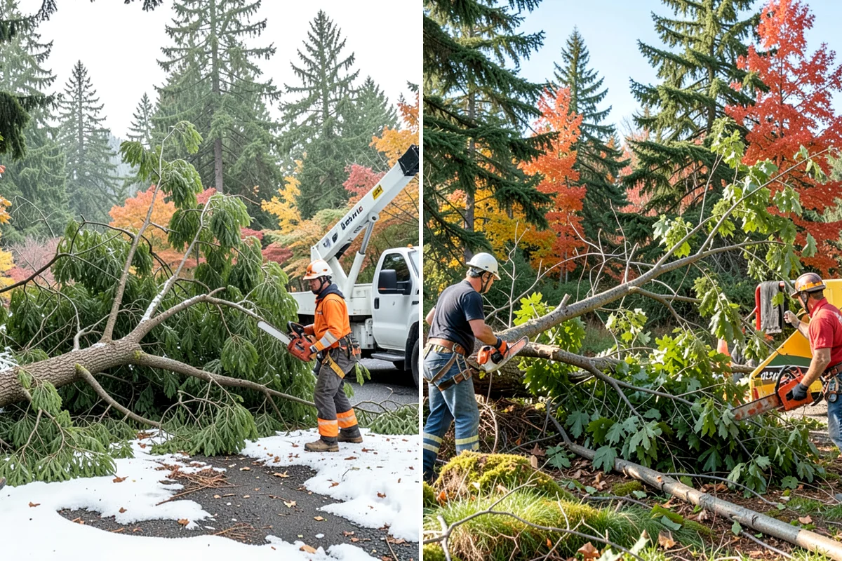 Invasive vegetation removal in Hunts Point, King County, WA - Assess the site and mark features to protect